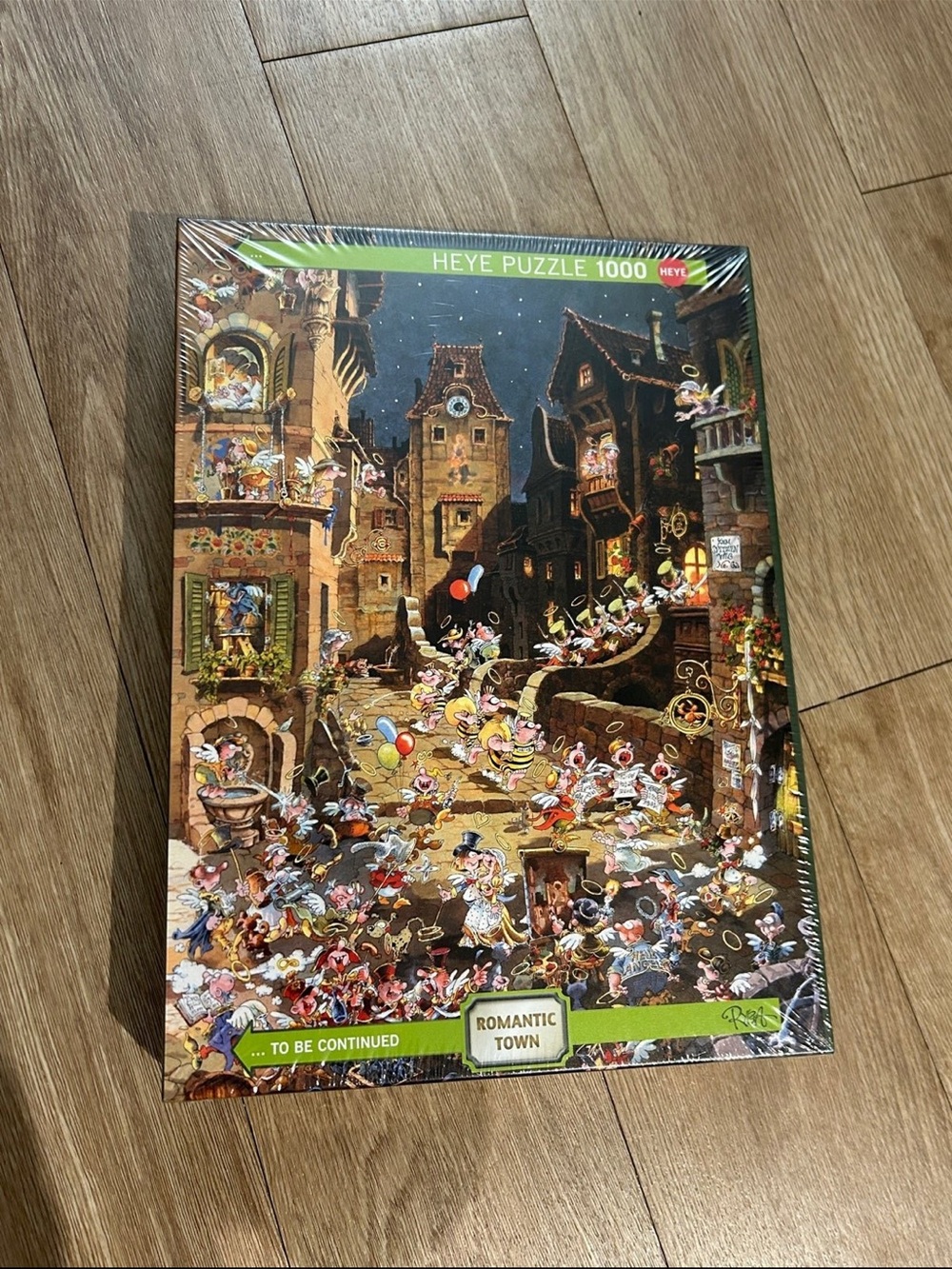HEYE Romantic Town 1000-Piece Puzzle - Colorful Night Street Scene